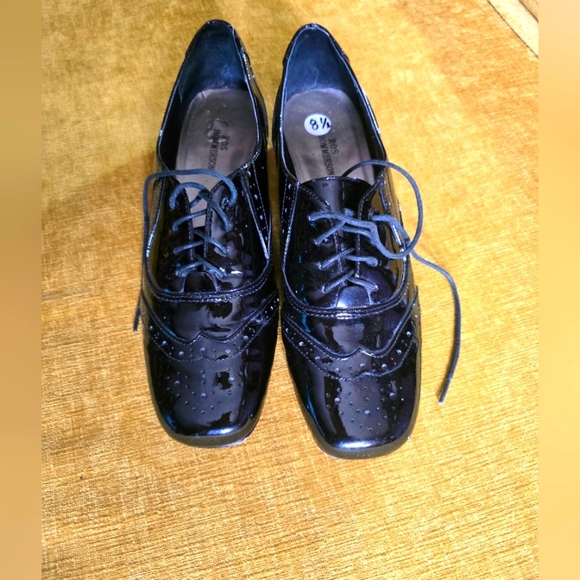 Ros Hommerson Shoes - ROS HOMMERSON Womens 8.5 Leather Oxford Shoes Black